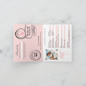 Faire-part de mariage Passport Barbade (Intérieur)