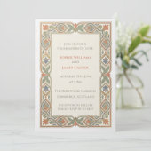 Faire-part de mariage Pastel Celtic Knot (Debout devant)