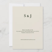 Faire-part de mariage Pastel Celtic Thistle (Dos)
