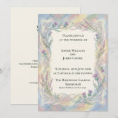 Faire-part de mariage Pastel Celtic Thistle (Devant / Derrière)