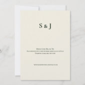 Faire-part de mariage Pastel Celtic Thistle Tartan (Dos)