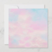 Faire-part de mariage Pastel Romantique – Rose et (Dos)