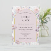Faire-part de mariage Pastel Shades (Debout devant)