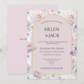 Faire-part de mariage Pastel Shades (Devant / Derrière)