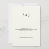 Faire-part de mariage Pastel Tartan Celtic Thistle (Dos)