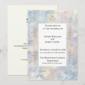 Faire-part de mariage Pastel Tartan Thistle (Devant / Derrière)