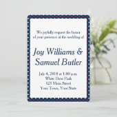 Faire-part de mariage patriotique rouge, blanc et (Debout devant)