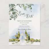 Faire-part de mariage Pavillon de jardin de domain (Devant)