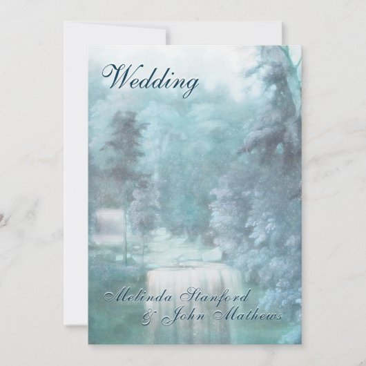 Faire-part de mariage | Pays de la cascade (Devant)