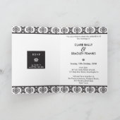 FAIRE-PART DE MARIAGE :: paysage damassé noir (Intérieur)