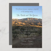 Faire-part de mariage Paysage du désert (Devant / Derrière)
