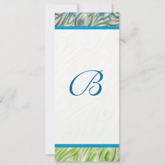 Faire-part de mariage Peacock Feather (Devant)