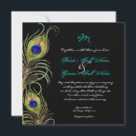 Faire-part de mariage Peacock Feathers<br><div class="desc">C'est une invitation contemporaine et sophistiquée. Doté de plumes Peacock stylisées, de couleur pastel, avec votre choix de couleur arrière - plan, montré ici en noir. Également disponible dans une version couleur personnalisée où vous pouvez mettre n'importe quelle couleur où la couleur arrière - plan est maintenant. Pendant la personnalisation,...</div>