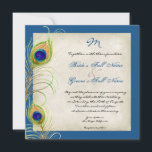Faire-part de mariage Peacock Feathers<br><div class="desc">C'est une invitation contemporaine et sophistiquée. Doté de plumes Peacock stylisées, de couleur pastel, avec votre choix de couleur arrière - plan, montré ici en noir. Également disponible dans une version couleur personnalisée où vous pouvez mettre n'importe quelle couleur où la couleur arrière - plan est maintenant. Pendant la personnalisation,...</div>