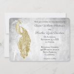 Faire-part de mariage Peacock Or<br><div class="desc">Invités Invitations à votre prochain mariage avec un Faire-part de mariage Gold Peacock. Le design d'invitation présente un paon élégant contre un feuillage délicat et un arrière - plan grunge. Personnalisez avec les noms du marié et de la mariée ainsi que la date et l'emplacement du mariage. Papier à lettres...</div>