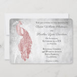 Faire-part de mariage Peacock rose<br><div class="desc">Invités Invitations à votre prochain mariage avec un Faire-part de mariage Pink Peacock. Le design d'invitation présente un paon élégant contre un feuillage délicat et un arrière - plan grunge. Personnalisez avec les noms du marié et de la mariée ainsi que la date et l'emplacement du mariage. Papier à lettres...</div>