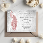 Faire-part de mariage Peacock rose<br><div class="desc">Invités Invitations à votre prochain mariage avec un Faire-part de mariage Pink Peacock. Le design d'invitation présente un paon élégant contre un feuillage délicat et un arrière - plan grunge. Personnalisez avec les noms du marié et de la mariée ainsi que la date et l'emplacement du mariage. Papier à lettres...</div>