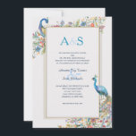 Faire-part de mariage Peacocks<br><div class="desc">Les paons sont depuis longtemps un symbole d'amour et d'attraction. Ce design Peacocks est sûr de séduire vos invités et de montrer votre goût dans le style. Choisissez l'un de nos papiers poids plus lourds pour plus d'attrait. (Vector créé par rawpixel.com - www.freepik.com). La carte est facile à customiser avec...</div>