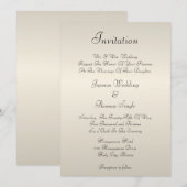 Faire-part de mariage Pearl Cream (Devant / Derrière)