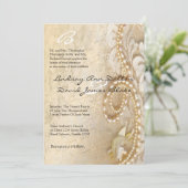 Faire-part de mariage Pearl & Lace (Debout devant)
