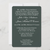 Faire-part de mariage Père, Fils et Saint-Esprit (Dos)