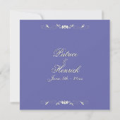 Faire-part de mariage périphérique (Dos)