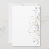 Faire-part de mariage périphérique Fleur sauvage b (Dos)