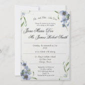 Faire-part de mariage Périwinkle fleur sauvage (Devant)