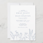 Faire-part de mariage Périwinkle fleur sauvage (Devant)