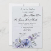 Faire-part de mariage Périwinkle fleur sauvage (Devant)