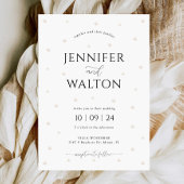 Faire-part de mariage perles blanches