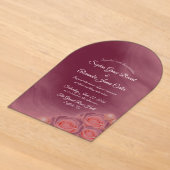 Faire-part de mariage Perles Roses Acryliques (Poser)