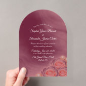 Faire-part de mariage Perles Roses Acryliques (In situ (ordinateur de poche))