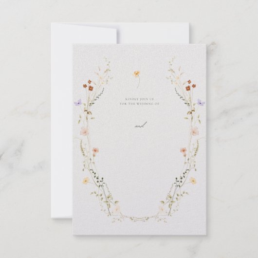 Faire-part de mariage personnalisable (Devant)