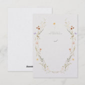 Faire-part de mariage personnalisable (Devant / Derrière)