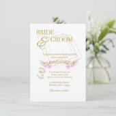 Faire-part de mariage personnalisable (Debout devant)