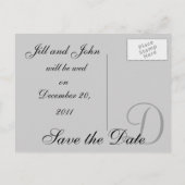 Faire-part de mariage personnalisable avec date, p (Dos)