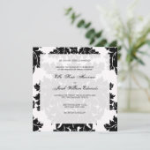 Faire-part de mariage personnalisable :: DAMAS (Debout devant)