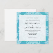 Faire-part de mariage personnalisable :: DAMASK (Devant / Derrière)