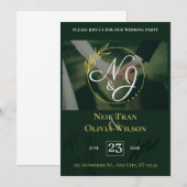 Faire-part de mariage personnalisable Elgant (Devant / Derrière)