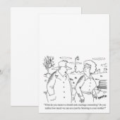 Faire-part de mariage personnalisable humoristique (Devant / Derrière)