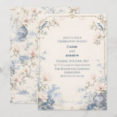 Faire-part de mariage personnalisé (Devant / Derrière)