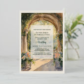 Faire-part de mariage personnalisé Art Cliveden Ho (Debout devant)