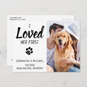 Faire-part de mariage personnalisé avec photo de c (Devant / Derrière)