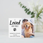 Faire-part de mariage personnalisé avec photo de c (Debout devant)