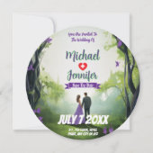 Faire-Part de mariage personnalisé avec photo de l (Devant)