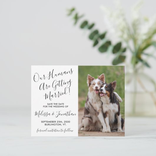 Faire-part de mariage personnalisé avec photo mode (Debout devant)