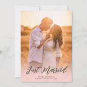 Faire-part de mariage personnalisé avec photo rect (Devant)