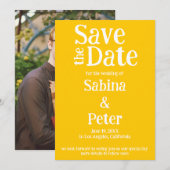 Faire-part de mariage personnalisé avec photo SAVE (Devant / Derrière)