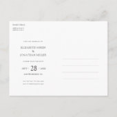 Faire-Part de Mariage Personnalisé avec Photo Simp (Dos)